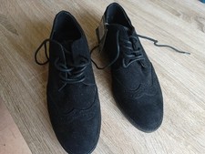 New Primark Atmosphere suede shoes size 4 in black new with tags