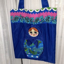 Beautiful large Russion Doll Fabric Bag