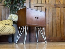 Small vintage record cupboard - vintage,