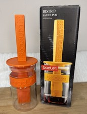 Bodum Bistro Sauce Pot Orange  Excellent Condition