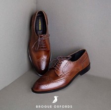 Men,s Handmade Genuine Brown