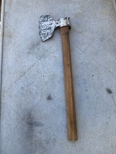 Antique Wood Chopping Bearded Side Axe Hatchet