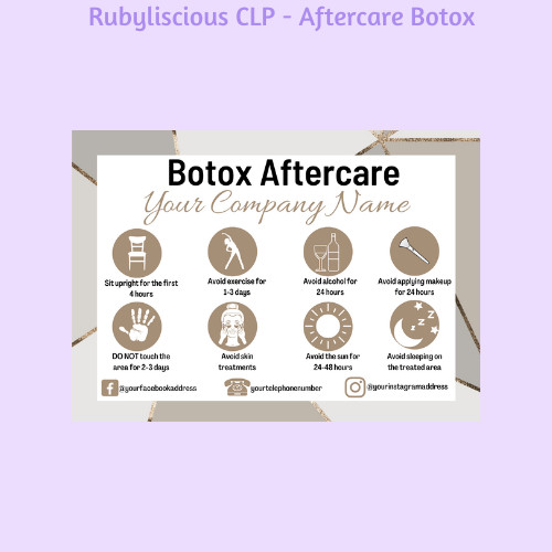 Personalised botox aftercare - personalised,