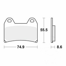 TRW Brake Pads Sintered MCB683SV Fits Aprilia RS 250 1998-2002