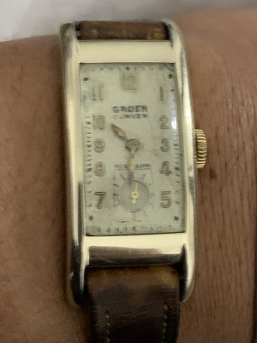 Vtg 1940s gruen curvex - gruen, 46mm