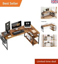 Sturdy Vintage L-Shape Desk