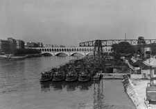 Barges on the Seine in Paris France in 1934 Old Historic Photo 1