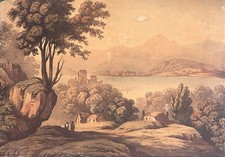 ANTIQUE WATERCOLOUR PAINTING