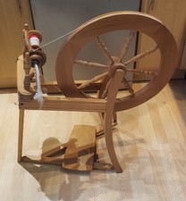Working Ashford Traditional Spinning Wheel