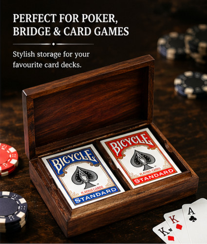 Premium wooden playing card - premium,