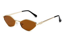 Fashionable Rhombus Small Frame Sunglasses New Simple Beach Sunshade Sunglasses 