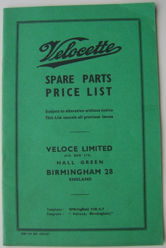 Velocette all models - velocette,