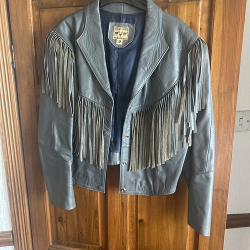 Vintage fringed leather - fringed,