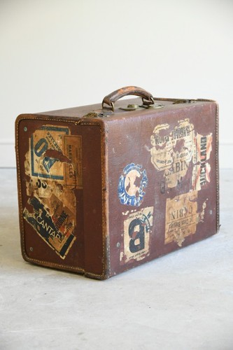 Antique small suitcase - antique,