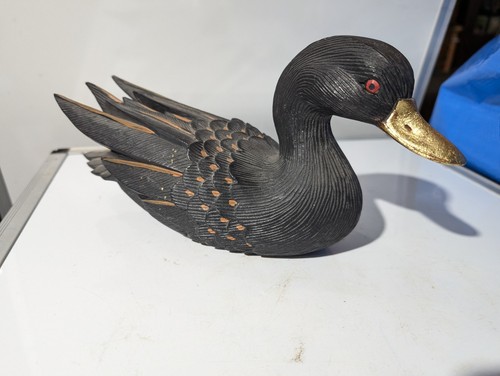 Vintage hand carved painted - , &