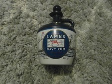 Alfred Lamb’s Navy Rum Ceramic Decanter – Vintage Collectible Bottle