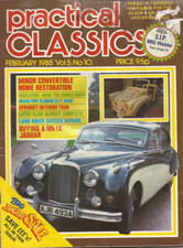 Practical Classics Magazine Feb 1985 Jaguar Mark IX, Morris Minor Convertible