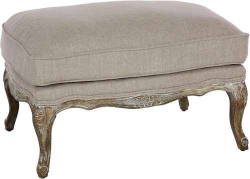 Parlier show wood ottoman - show,