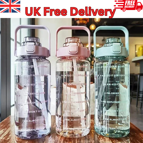 Straw water bottle large - straw,
