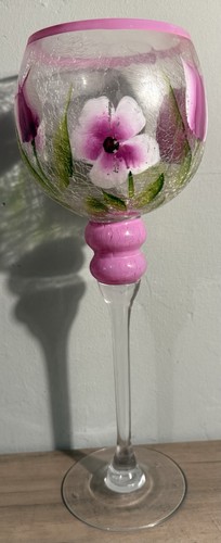 Cracked ice style tall glass - style,