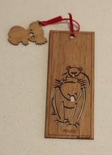 Wooden koala bookmark, very good condition