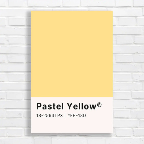 Pastel yellow minimalist - yellow,