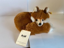Vintage 1980’s Steiff Xorry Curled Up Fox soft Toy - #1540/20 with tags