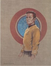 Star Trek (Classic) Kelly Freas Print 1976 Officers of the Bridge 8.5"x 11" Mint