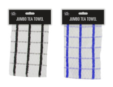 Jumbo Tea Towel Checked