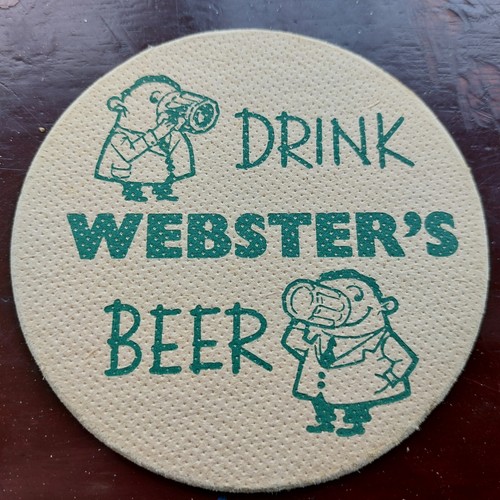 Webster beer mat - beer, no