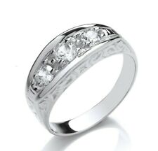 Gents Three Stone Gipsy Ring