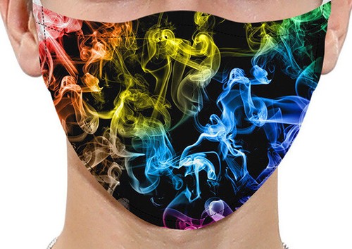 Skull rainbow adult - skull, handmade