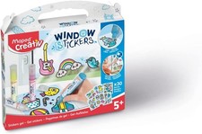 Maped Creativ Window Stickers Kit – Fun Peelable Gel Art for Kids 5+ (Assorted)