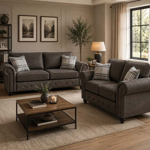 Charcoal grey traditional - charcoal,