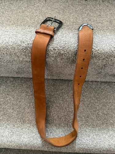 Vintage brown leather embossed - brown,