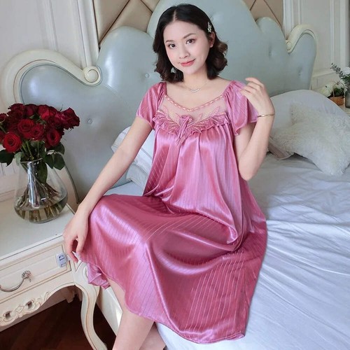 Ladies ice silk nightgowns - ladies,