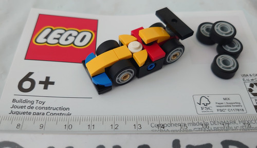 Lego yellow mini car 2025 - yellow, f1