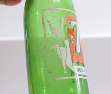 7UP DIVER WOMAN GREEN GLASS