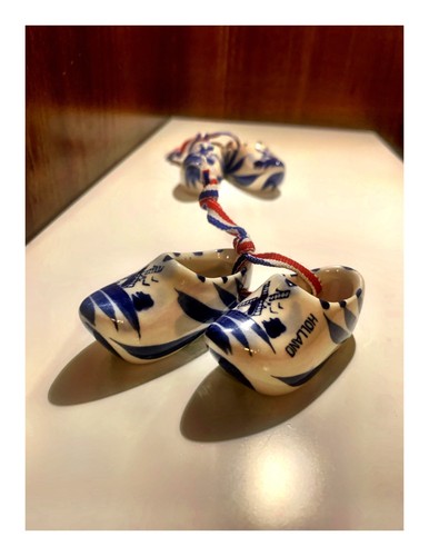 Pair vintage delft - delft, blue