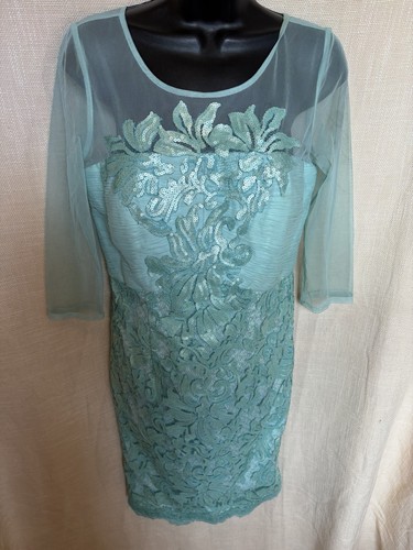 Mint green mesh sequins - mint,