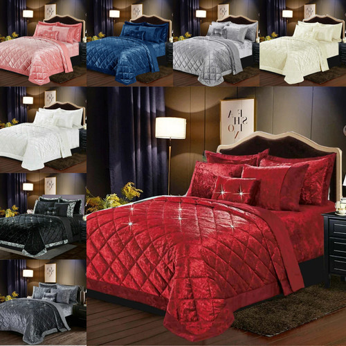 Piece luxury quilted velvet - 3,