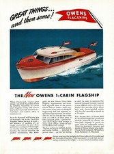 1945 OWENS YACHT CO. One-cabin