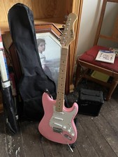 Tanglewood Nevada Electric Guitar Pink. Case Stand And Amp Included
