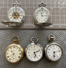 5 Pocket Watches Smiths + Empire+Ingersoll Crown+ 2 modern (1 manual 1 Quartz)