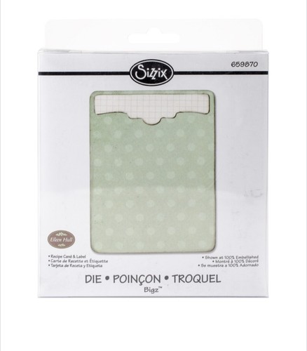 Sizzix bigz die recipe - die, card