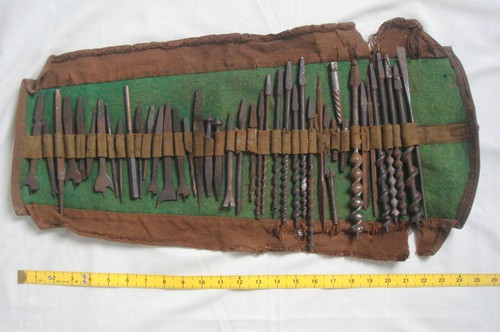 Vintage tool roll kit - tool,
