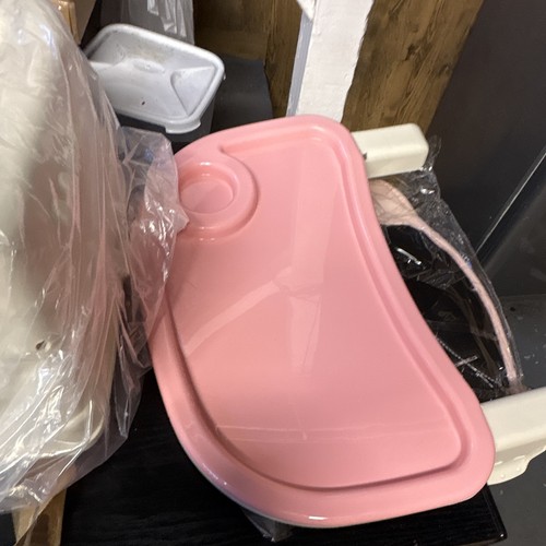 Pink white portable feeding - white,