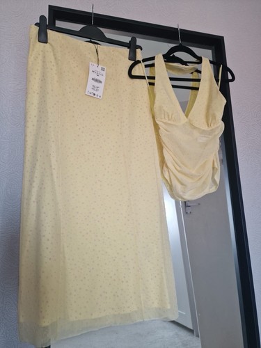 Zara butter yellow polka dot - butter-yellow,