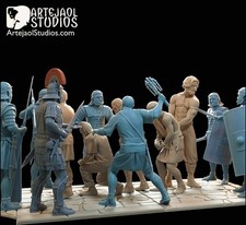 Roman Soldiers Diorama Scene
