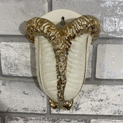 Vintage gilded rams horn - vintage,